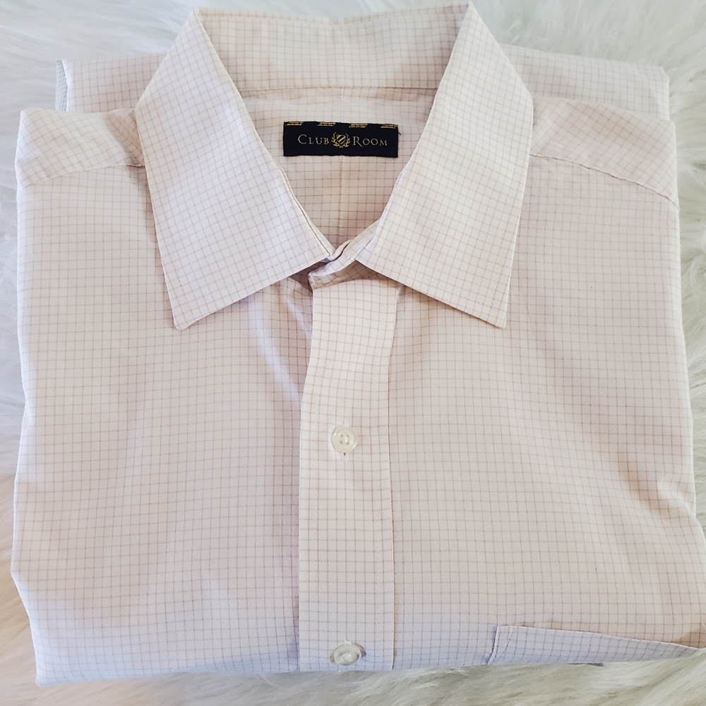 CLUB ROOM - MEN'S  16 1/2 (32/33) LARGE REGULAR FIT SHIRT